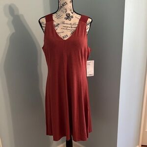 Athleta Terracotta Sleeveless Dress NWT